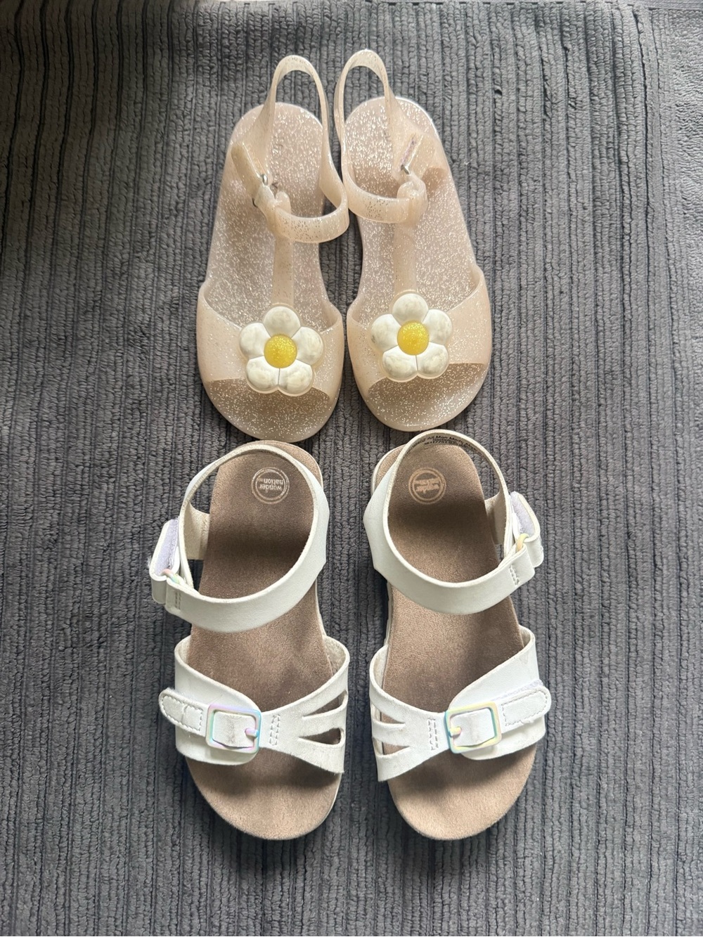 Set of 2 Toddler Girl Kids Summer Sandals Shoes - Picture 1 of 14